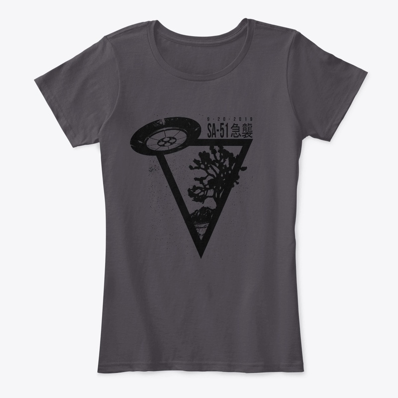 Storm Area 51 Desert Tree UFO Tshirt
