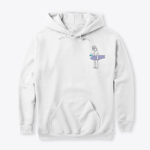 Poison Surfer  White T-Shirt Front