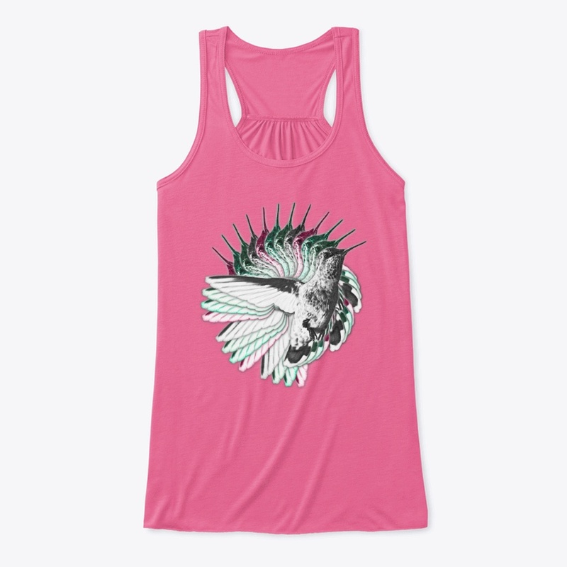 Hummingbird Swirl Design Tank Tops!