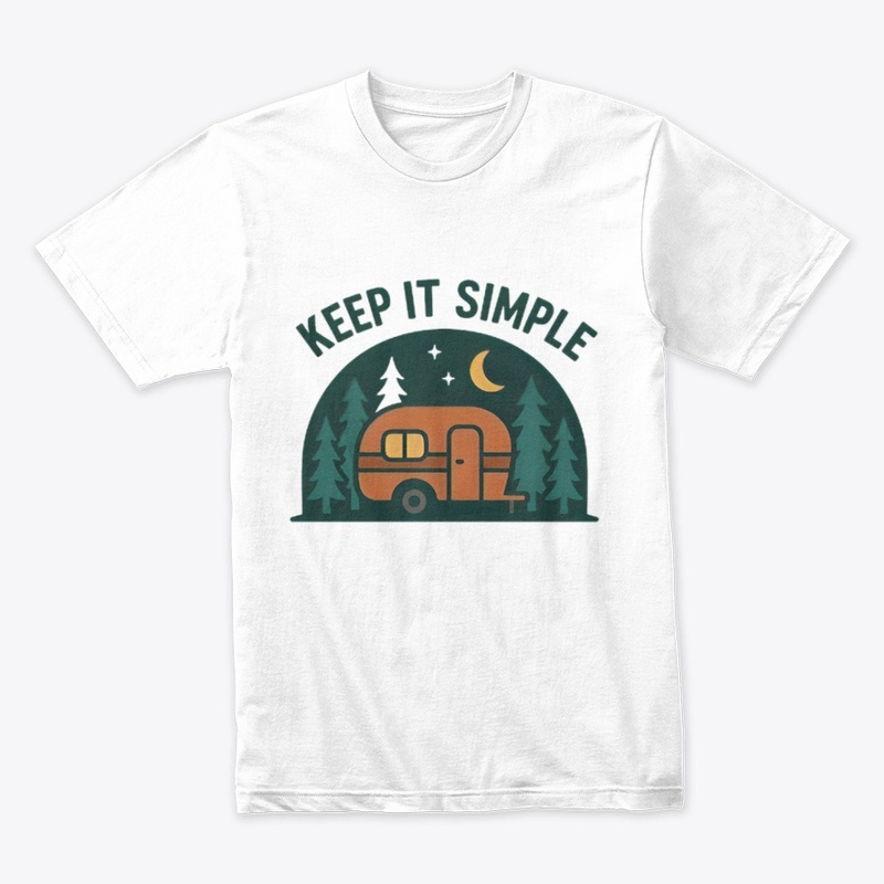 Keep It Simple-Retro Camper Night Forest