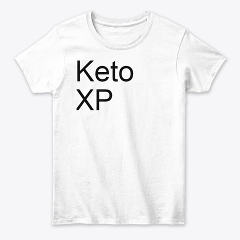 Keto Xp White T-Shirt Front