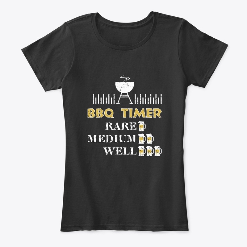 BBQ Timer Barbecue Shirt Funny Grill Gri