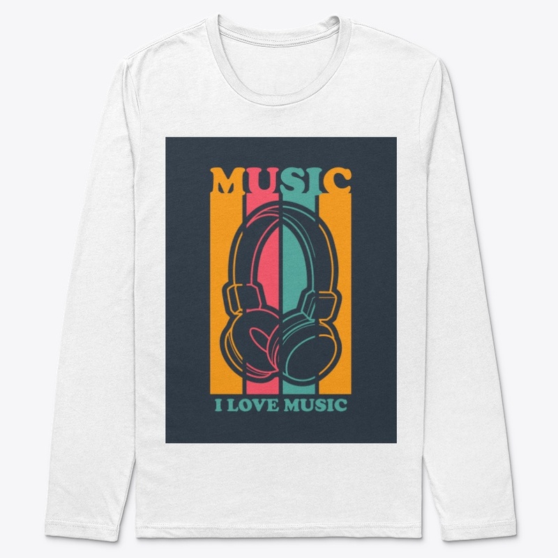 I love Music Printed T-Shirt