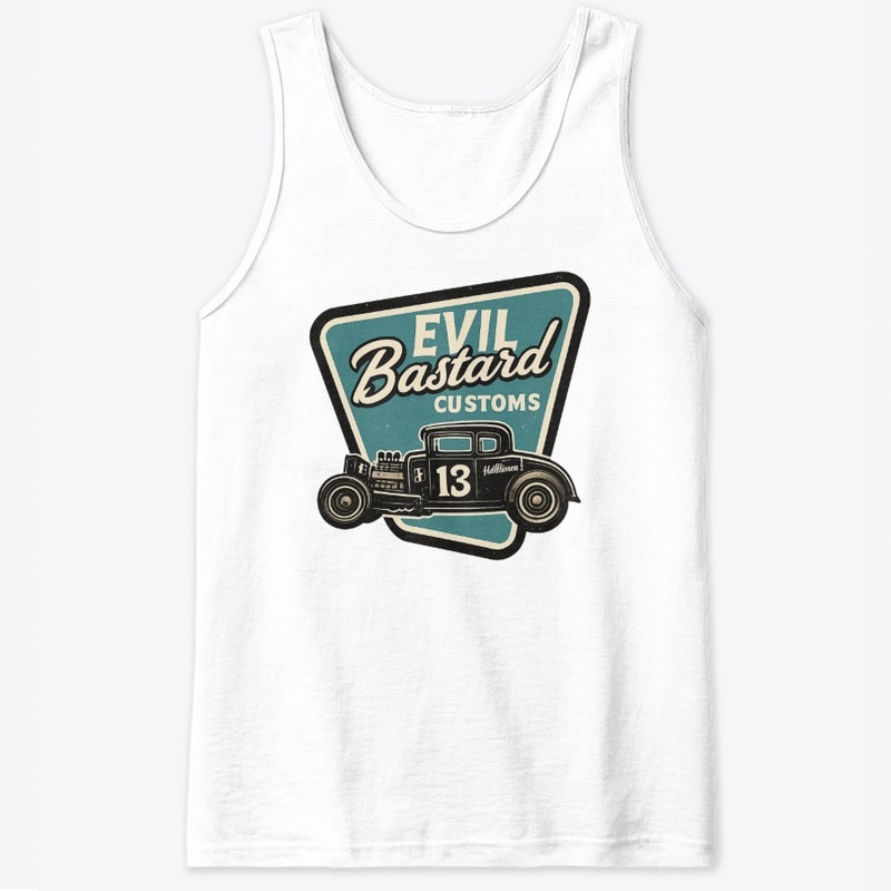 Evil Bastard Retro Hot Rod tshart design