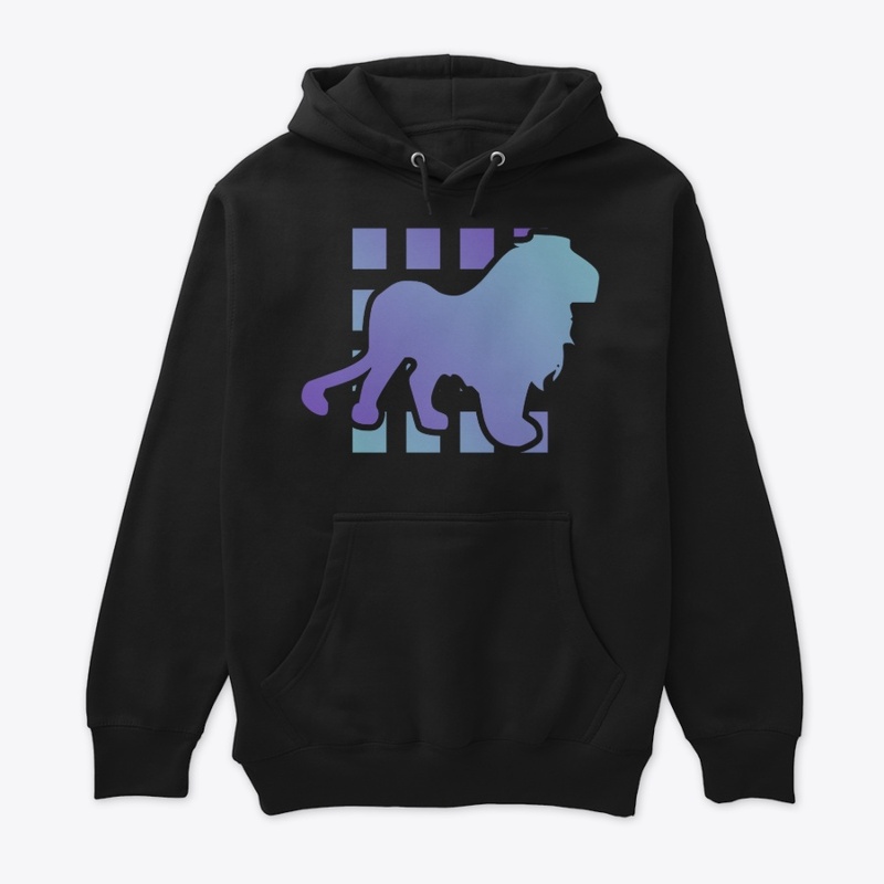 Gradient Lion Silhouette