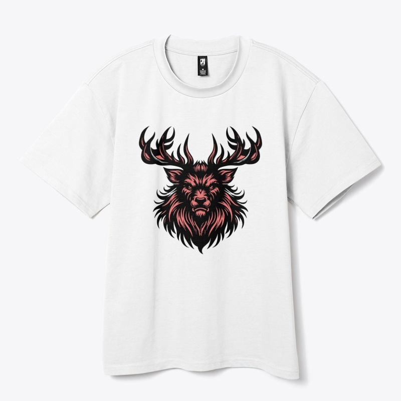 Fierce Angry Deer Illustration
