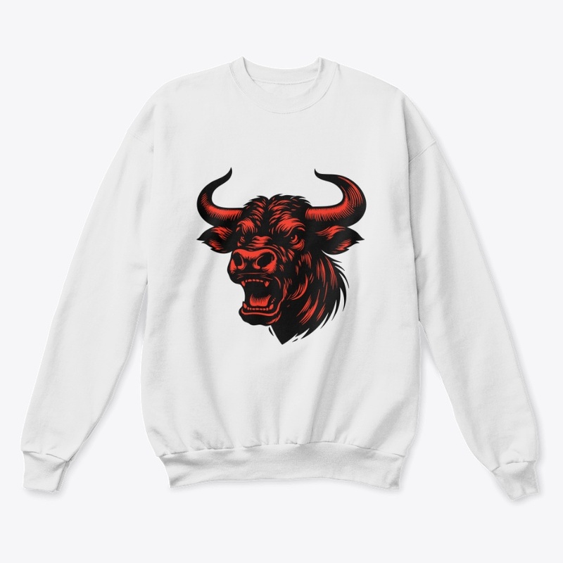 Powerful Cow Head Art