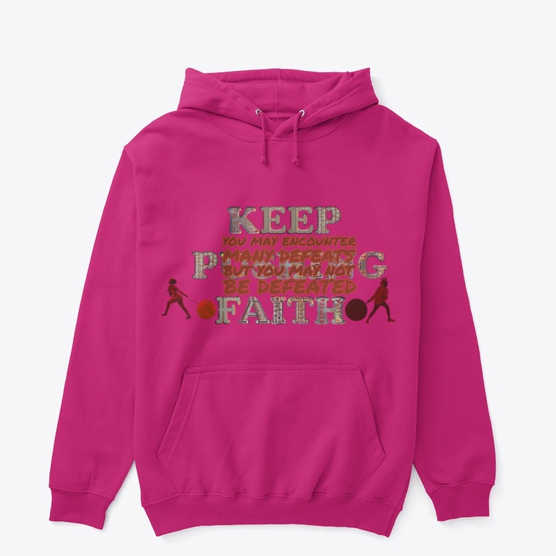 KEEP PUSHING FAITH UNISEX HOODIE
