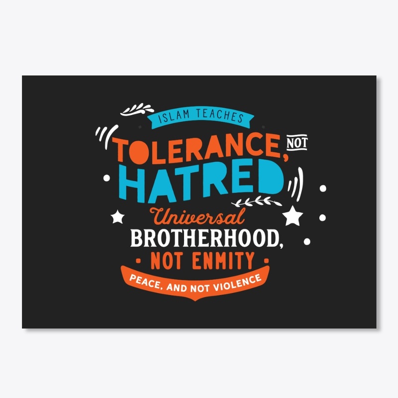 Islam teaches tolerance