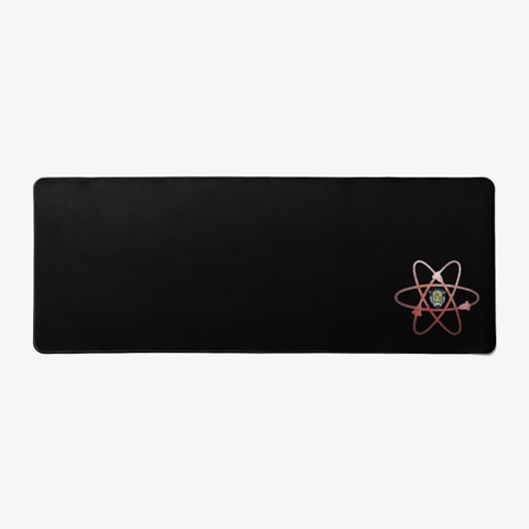 Logo Desk Mat Black T-Shirt Front