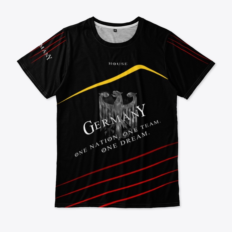 Short-sleeved men's t-shirt with Germany