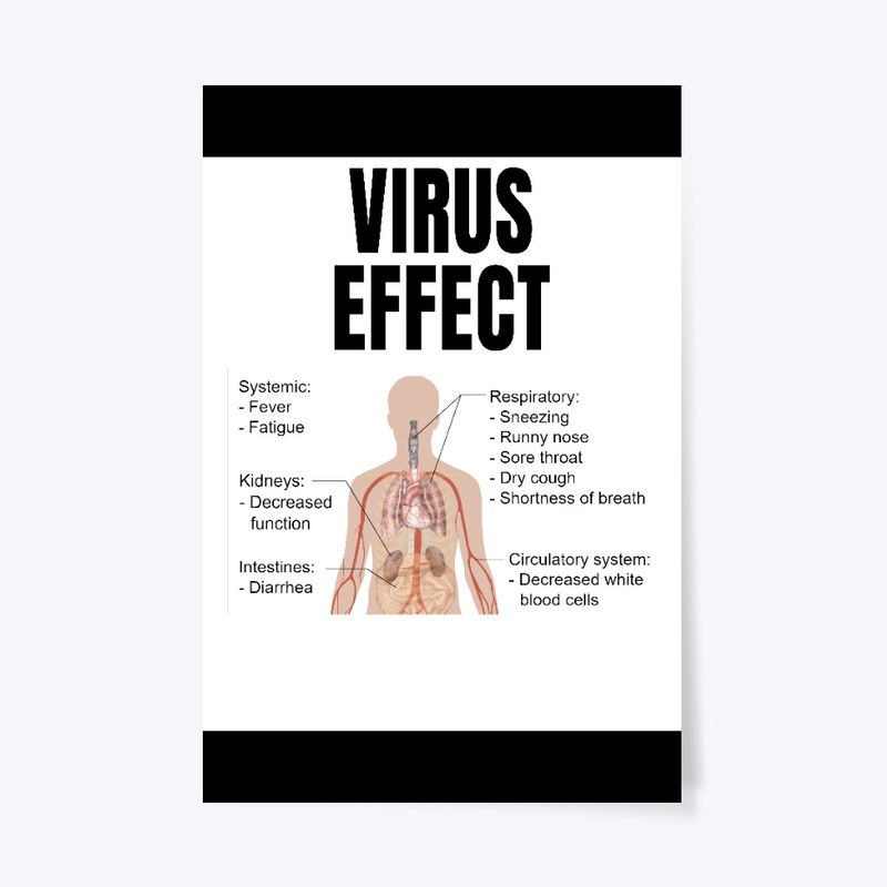 CORVID 19 VIRUS EFFECT T SHIRT