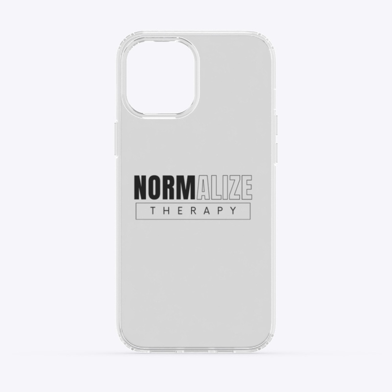'NORMALIZE THERAPY' Clear iPhone Case