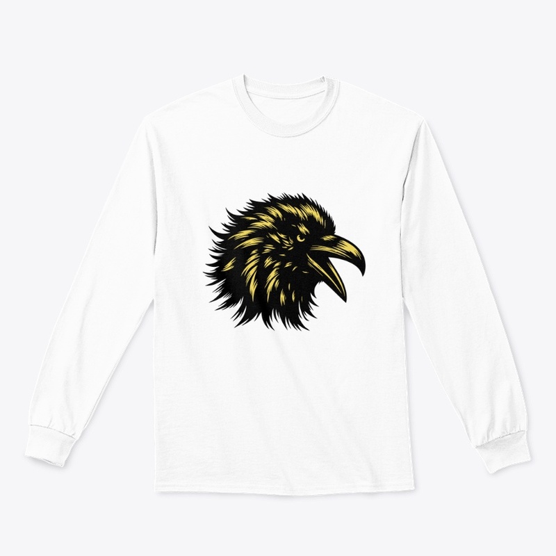 Angry Crow Head Design