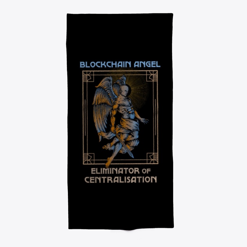 Blockchain Angel Heraldry (black)