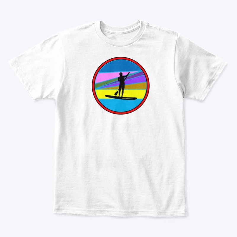 Colorful Standup Paddle Boarder [Red]
