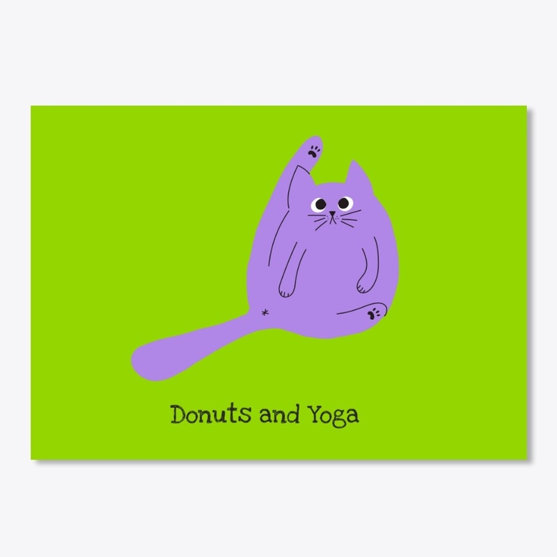 Donuts and yoga cat