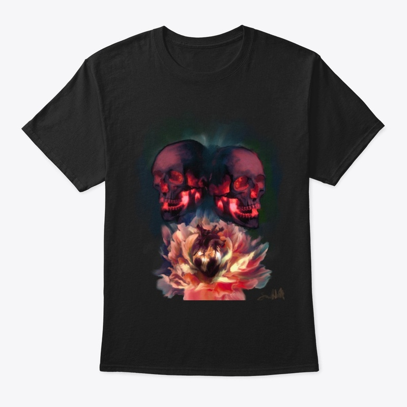 Skull and Peony Design