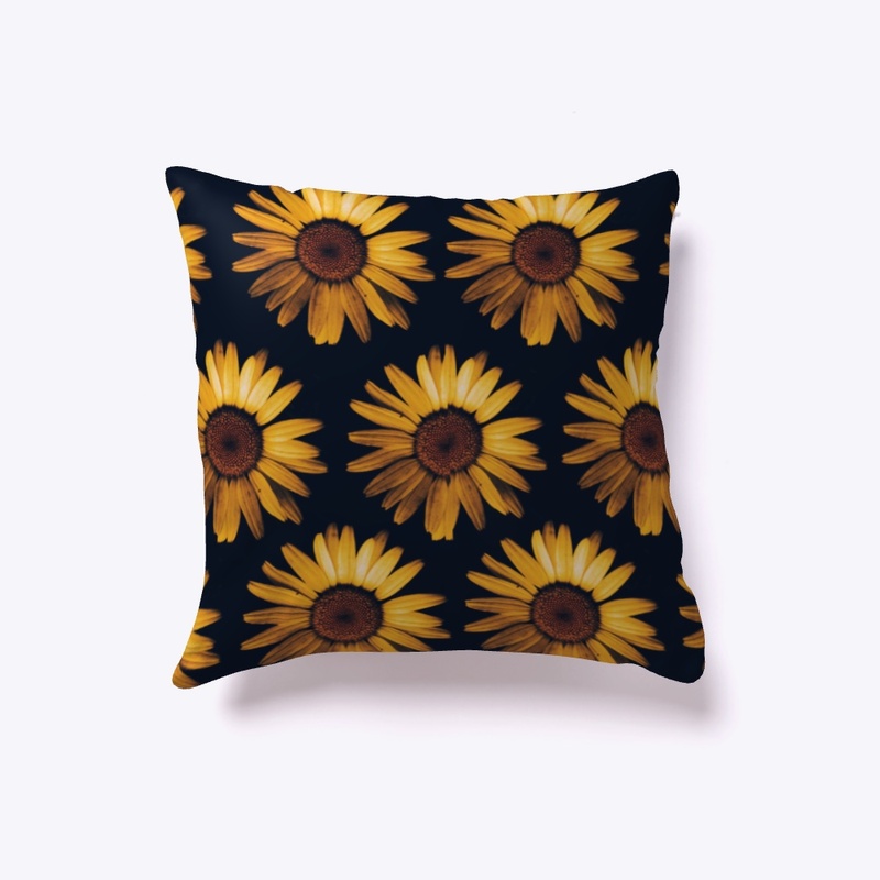 Flower, Sunflower, Happy T-shirt Print