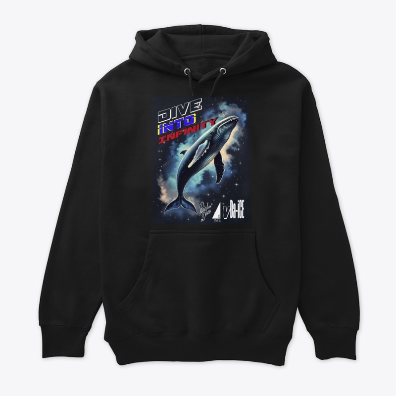 Dive into infinity Whale Unisex Hodie