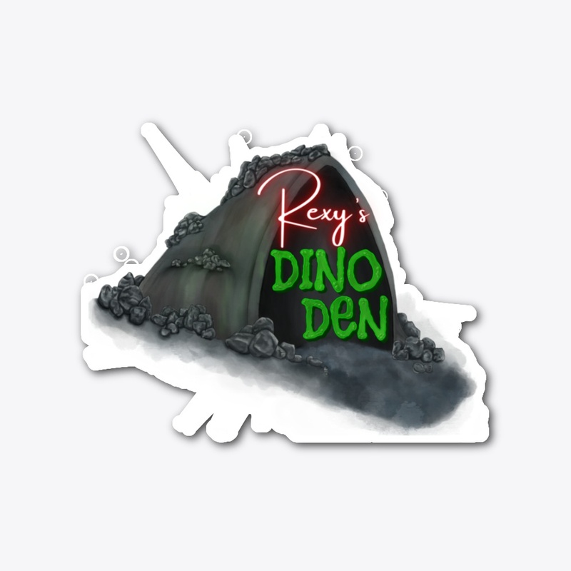 Dino Den Sticker