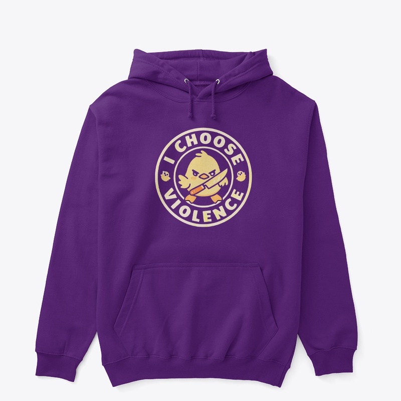 "I Choose Violence" Funny Duck T-Shirt