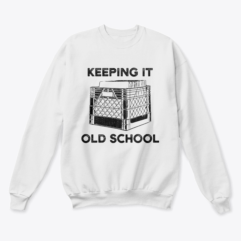 Keeping It Old School Vinyl Record Crate