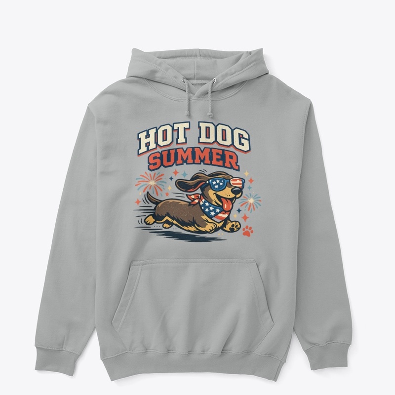 Hot Dog Summer Dachshund Wiener Dog Tee