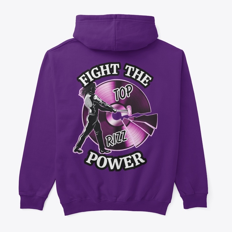 TOP RIZZ LOGO, FIGHT THE POWER