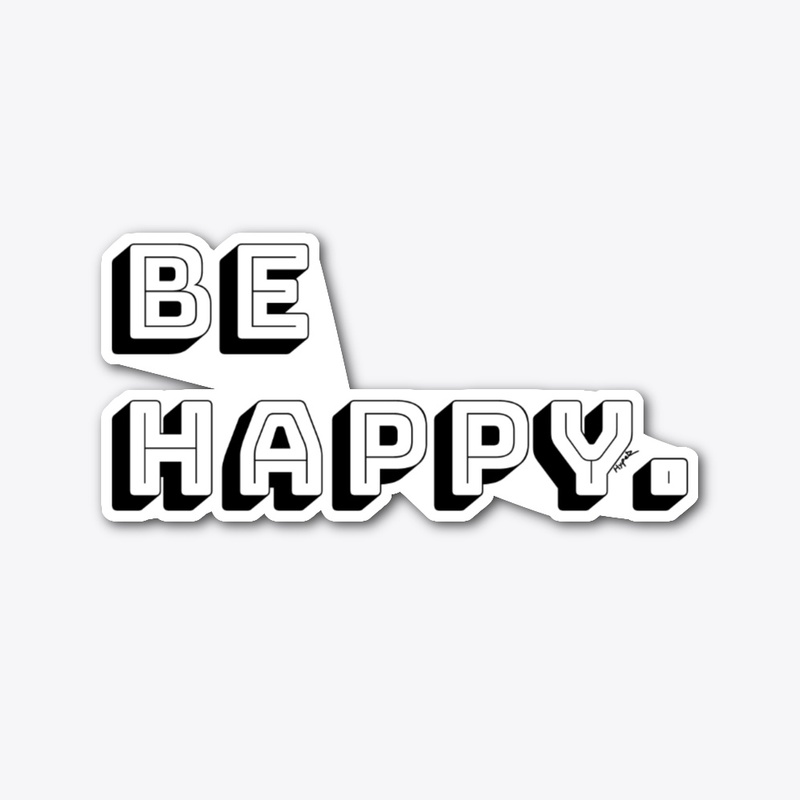 be happy. retro style