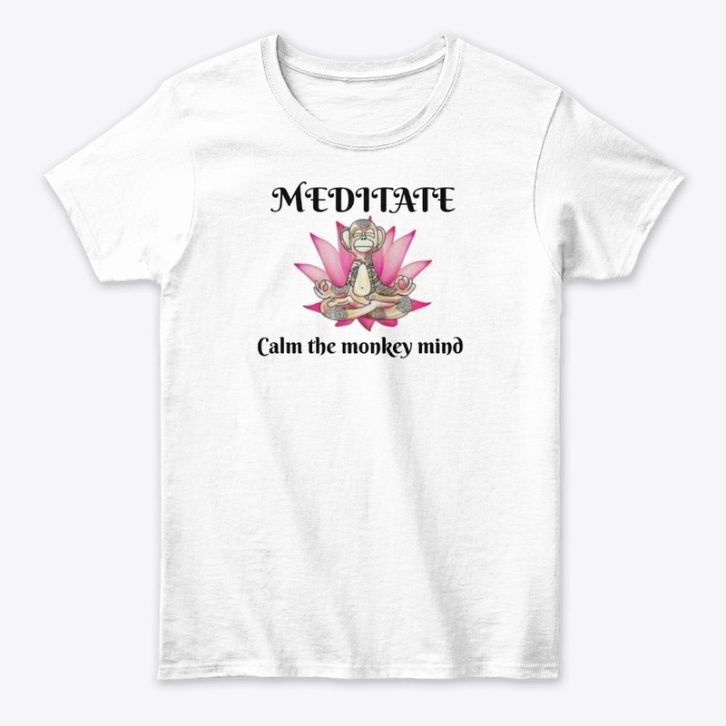 #Meditate calm the monkey mind