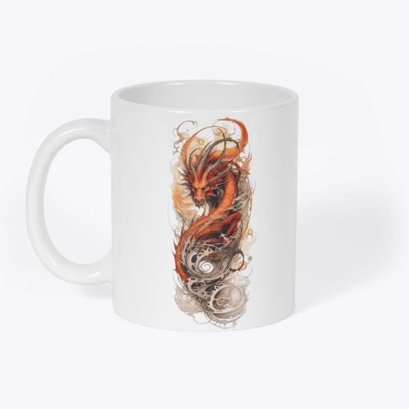 Dragon and tiger design T-shirt