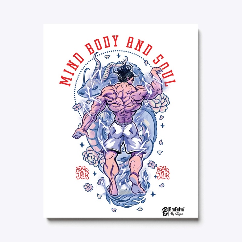 Mind Body and Soul White Shirt