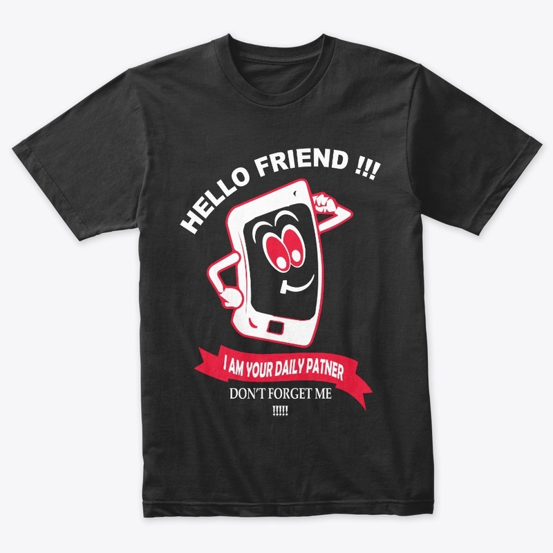 Mobile Lover T-Shirt Hello Friend