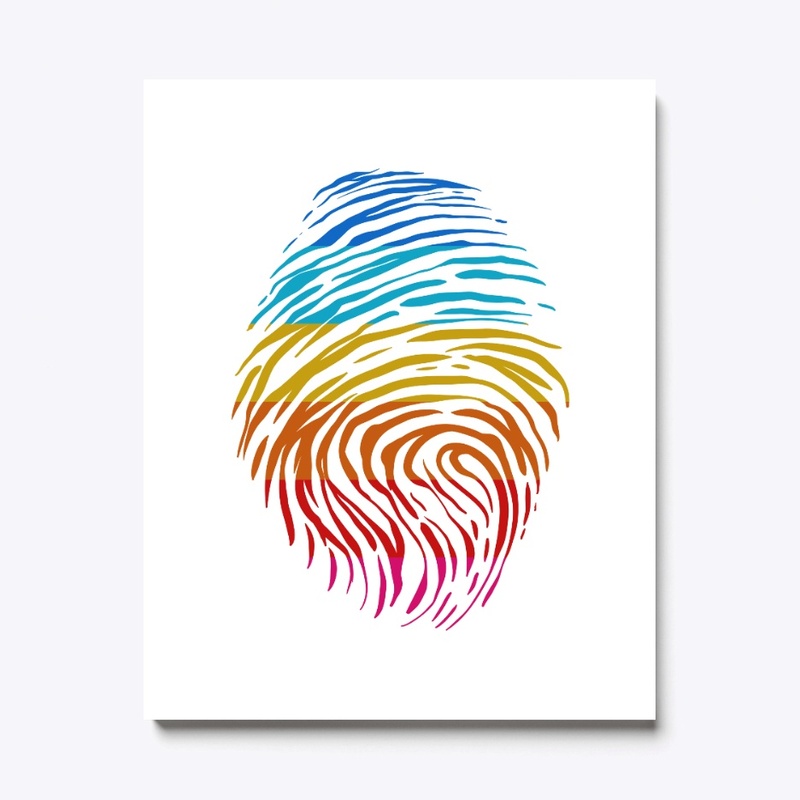 Colorful fingerprint