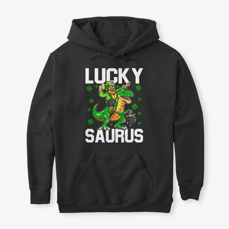 St Patrick Funny Irish T-Rex T-Shirt
