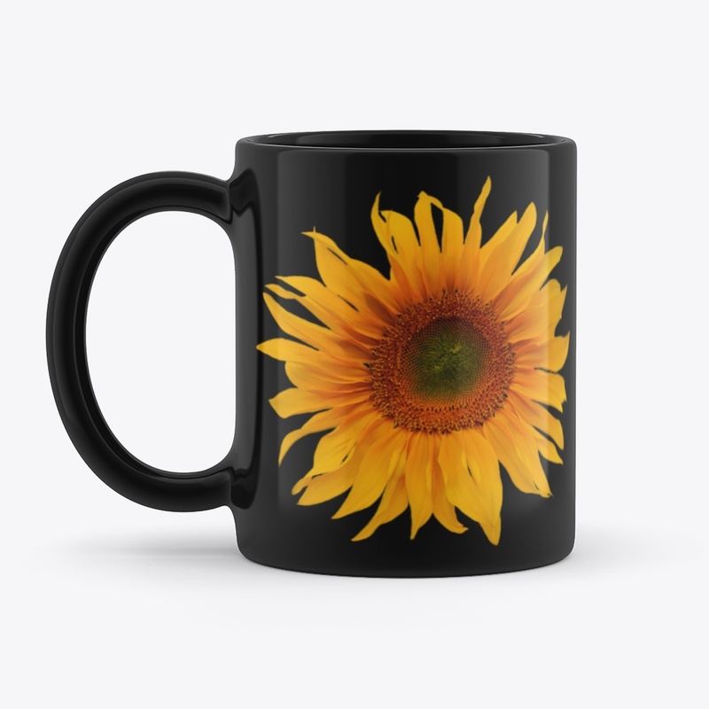 Sunflower Motif Drinking Vessels