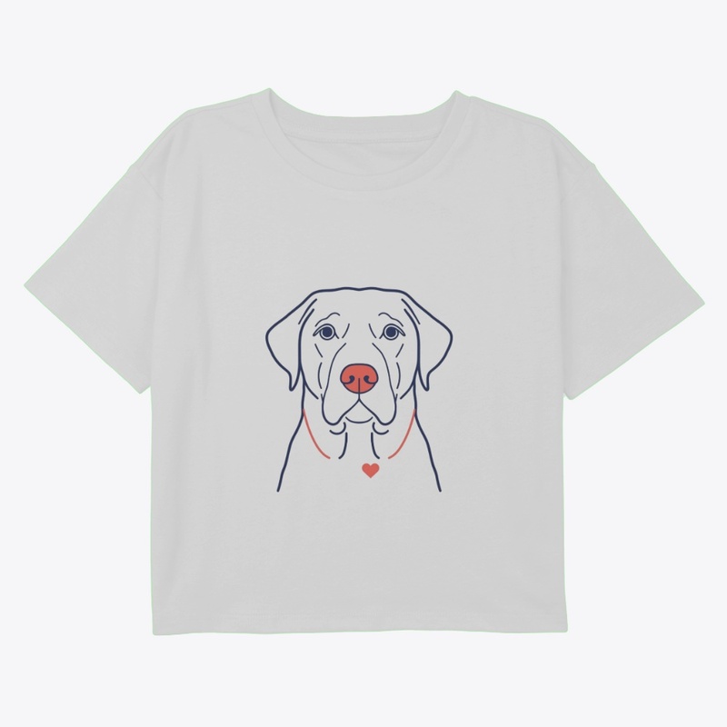 Minimalist Labrador Dog Lover–Heart