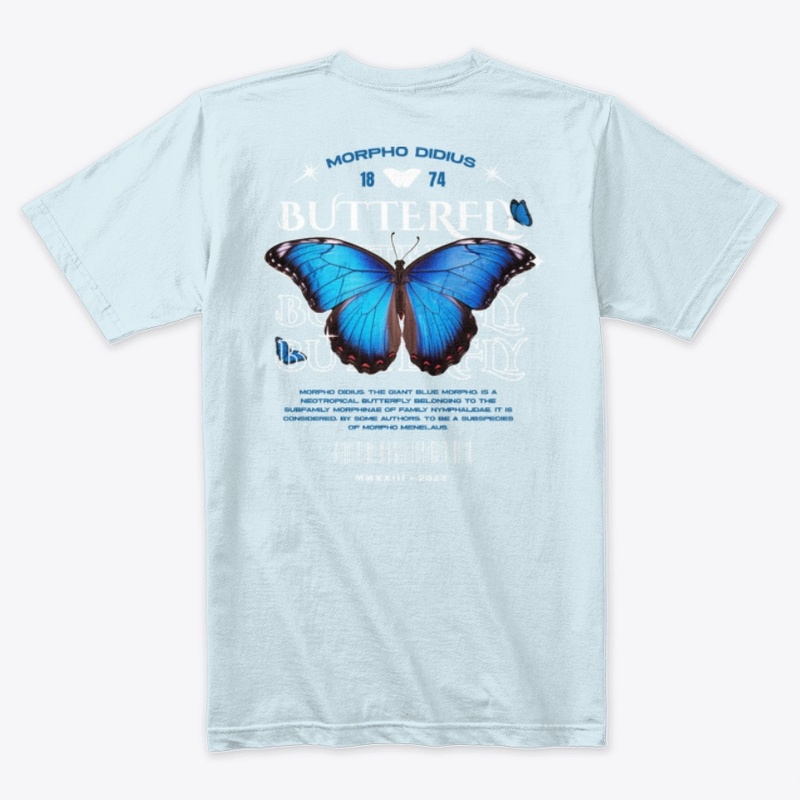 The Giant Blue Morpho Didius Butterfly 