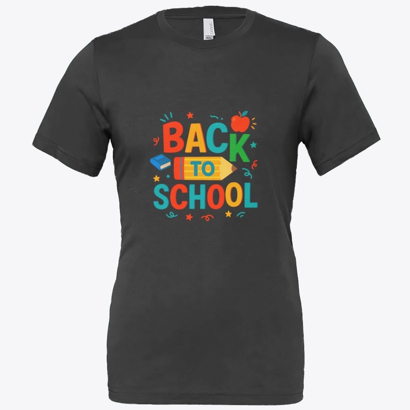 Back to School" Colorful Pencil & Apple 