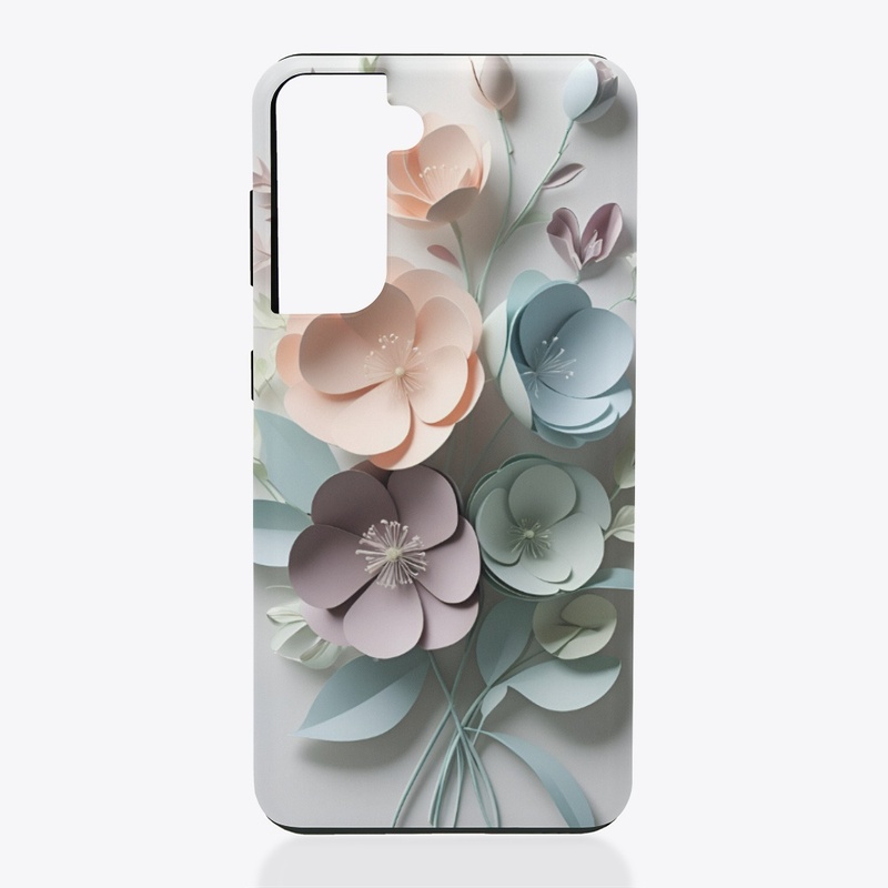 Pastel Paper Flower Phone Case