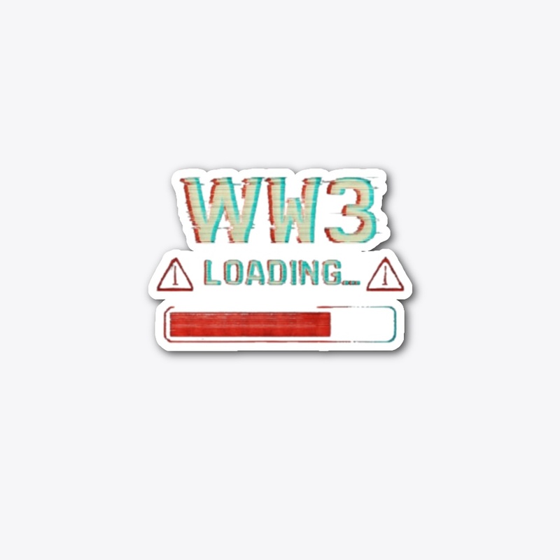 WW3 Loading... Glitch Art Tee