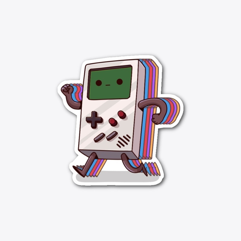 Retro Gameboy Running