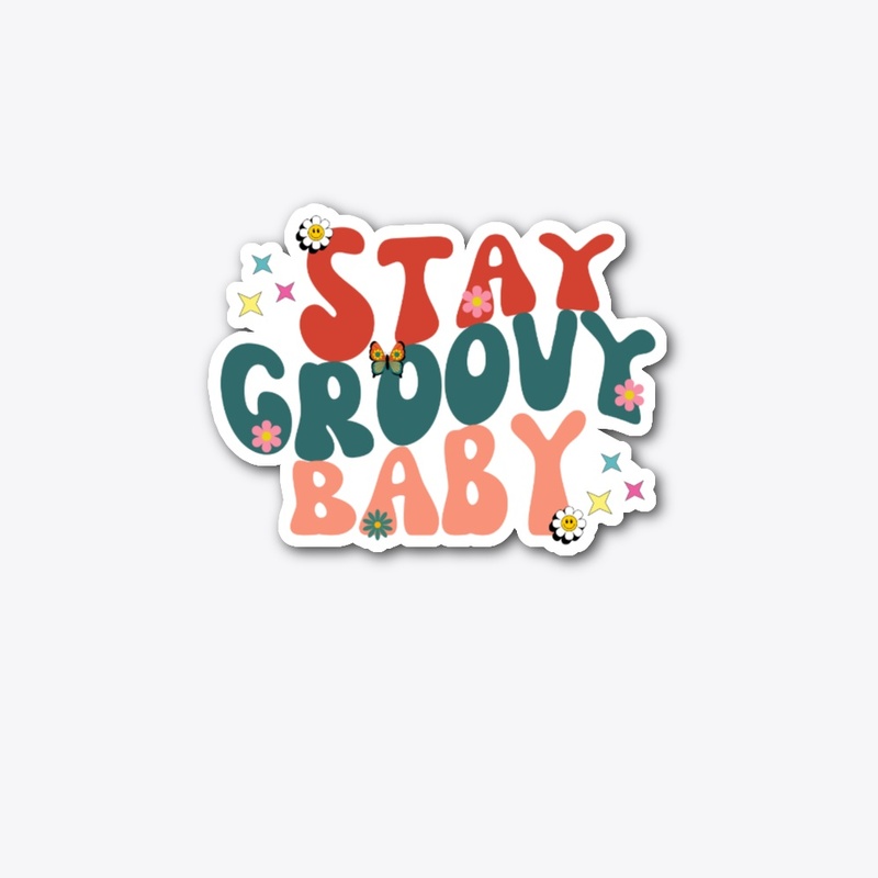 Groovy Baby  Unique and Colorful art