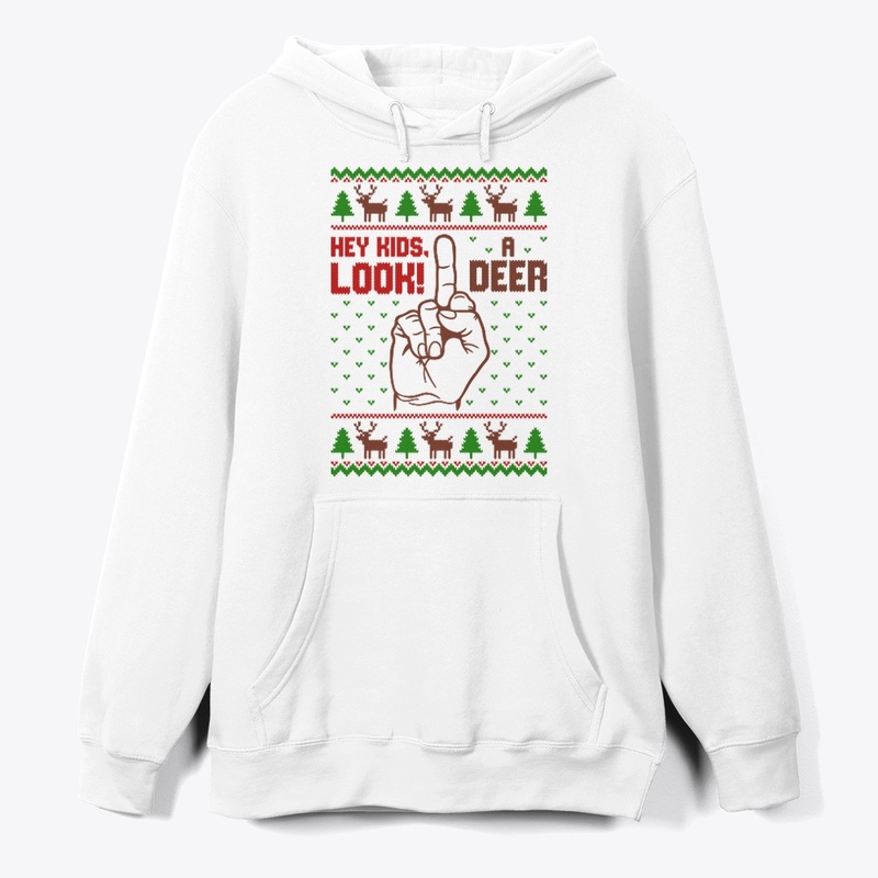 hey kids look a deer ugly sweater