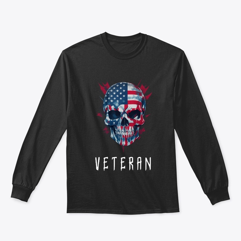 Veteran skull flag