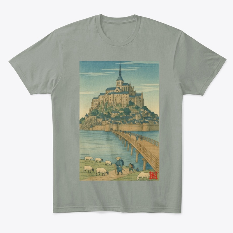 Mont Saint Michel - Utagawa Style