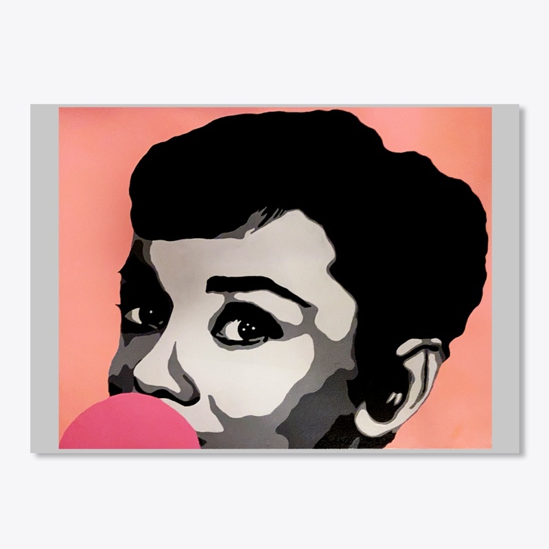 Audrey Hepburn Eyes Landscape