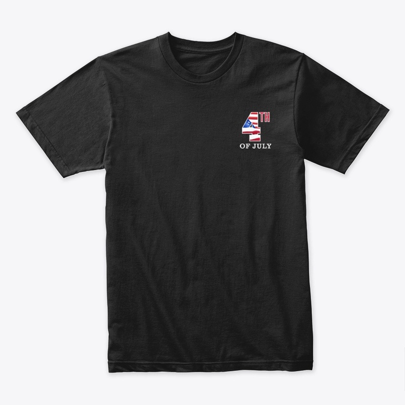 Fourth of July design on t shirt
