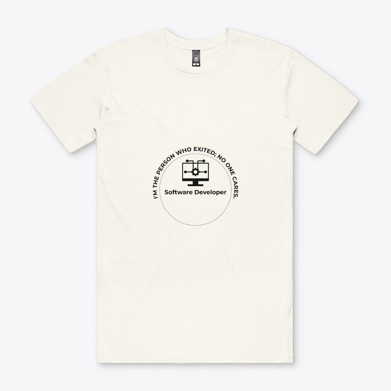 whit t shirt for Software Developer
